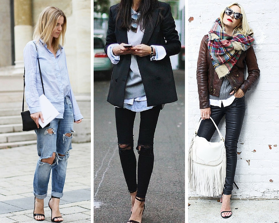 Outfits With Black Sandals