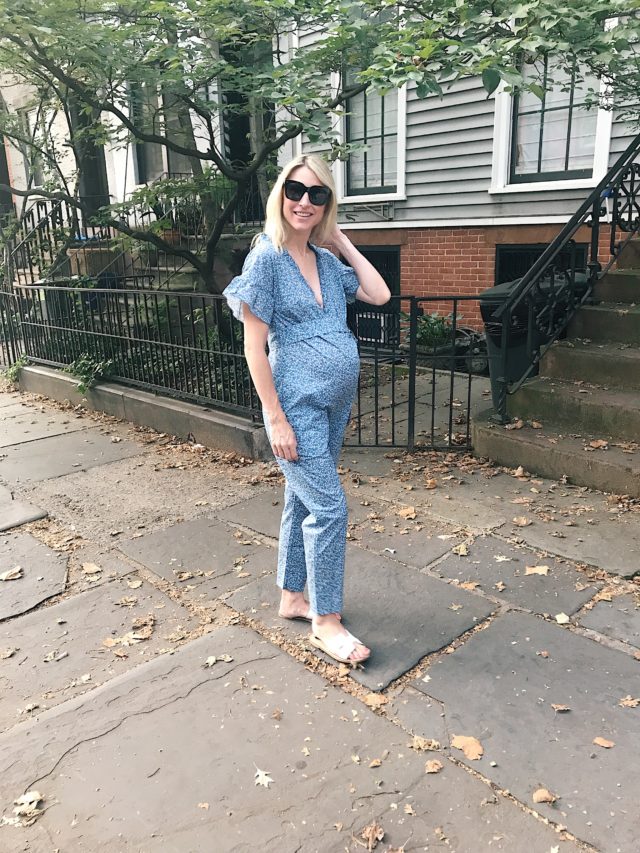 how to style a maternity jumpsuit