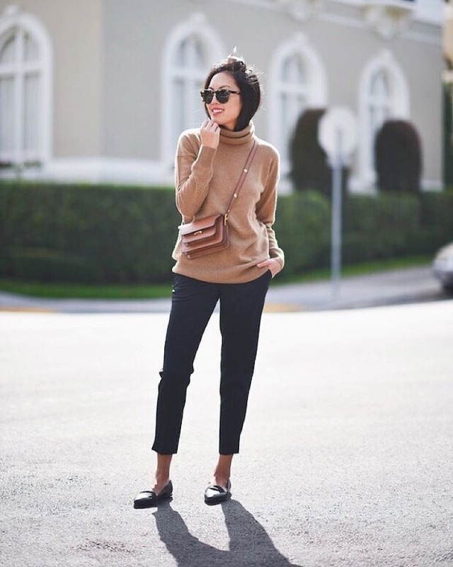 turtleneck, winter work outfit, 9to5 chic