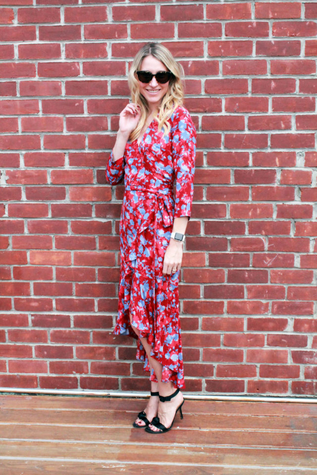 how to style a wrap dress