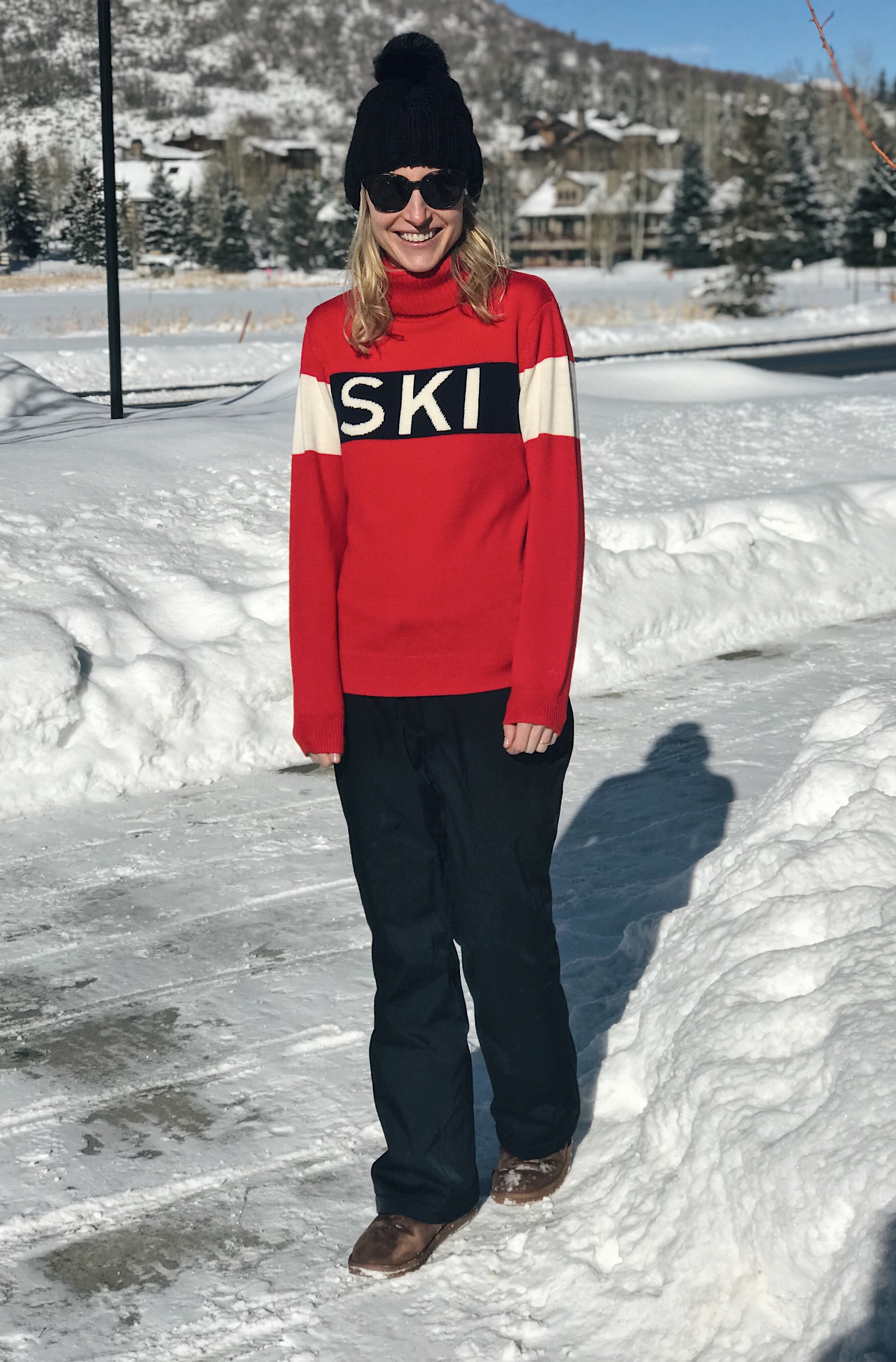 apres ski sweater, ski outfit