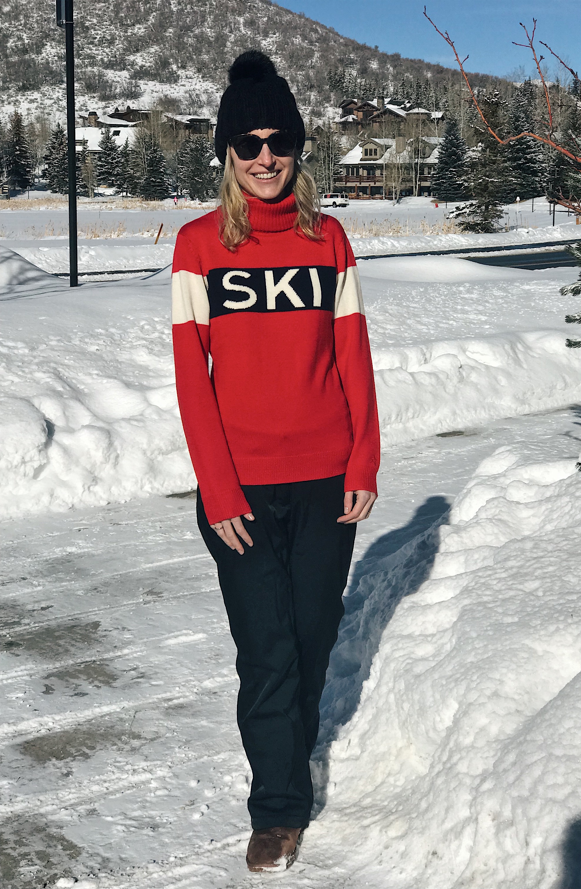 apres ski sweater, ski outfit